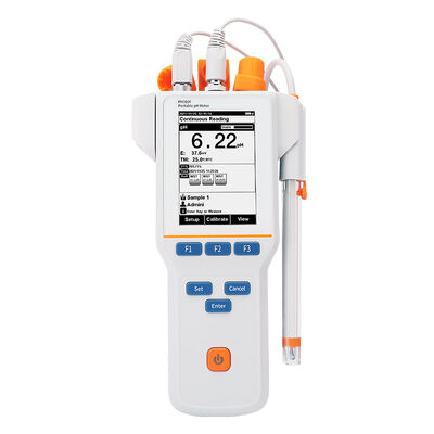 Portable pH Meter with LCD Display Auto Manual Temperature Compensation and Multi Reading Modes for Accurate Field Measurements